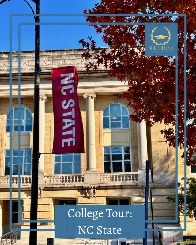 NC State is a large and impressive R1 institution. Their motto, “Think and Do” reflects their history as a land-grant university, which is more focused on agriculture, engineering, and science, and less on the humanities or the liberal arts. 

These days, there is less difference between a land-grant “people’s college” and a liberal arts college. Liberal Arts colleges now have robust science programs, and universities like NC State have colleges dedicated to the Humanities. 

The one difference that remains is that when you apply, you are admitted to a major within a particular college; there is no “General Admission” at NC State. It is possible to apply to “exploratory studies,” which allows students time to decide on a major (however, they must apply to the major and be accepted into it). Students in exploratory studies have their own dormitory and advising. 
With 28K undergraduates, first-year classes are large with 100-200 per class in general education requirements. As you get into your major courses, class size drops to an average of 36. 

NC State is a sprawling two-campus University of over 2000 acres, and that’s not counting research forests and land. Students spend most of their time on Main Campus, which has a variety of residence halls, dining halls, and classroom buildings. The newer Centennial Campus is a research park and houses the engineering and biomedical sciences classrooms and labs. There is a free bus system that shuttles students between campuses and other stops around Raleigh. 

Students at NC State will be doing research throughout their college career, and they will also have access to one of the largest co-op (cooperative learning) programs in the State. Co-op programs are paid jobs that help students get hands-on learning in their field while pursuing a degree. 

NC State is highly competitive, especially for out-of-state students (capped at 18%), and is consistently ranked in the Top 10 for Return on Investment (ROI). Competitive applicants typically have mostly A’s, strong AP/Honors, and clear demonstrated interest in their chosen major.

#NCState #ThinkAndDo #R1University 
#CollegeAdmissions #GoPack