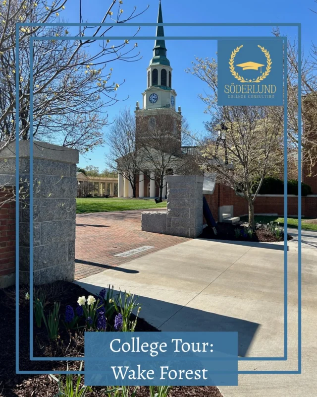 I spent a beautiful spring day at Wake Forest University, and if you’re looking for “Big School Energy” (think ACC Division I sports) but want to be known by name in the classroom, WFU is a top contender.

📍 The Vibe: With ~5,600 undergraduates, you can walk across campus in 15 minutes. It’s tight-knit, high-energy, and about 60% of the social scene revolves around a relatively laid-back Greek life. 

📚 The “Teacher-Scholar” Model: Professors here prioritize teaching alongside research.
Small classes: Average size is 20; the biggest you’ll see is ~60.
Hands-on: 60% of students partner with faculty on research.
Innovation: The new “Wake Downtown” hub (an old tobacco plant turned tech-mecca) is a total vibe for Biochem and Engineering.

🌍 Global Powerhouse: 81% of students study abroad (Top 5% in the US!). Wake owns buildings in London, Vienna, and Venice (literally on the Grand Canal).

🤝 Built-in Support: You start with a two-person mentor team (faculty + student) and keep them until you declare your major junior year. 

💡 Admissions & The 2026 NC Gateway: Wake was a pioneer in Test-Optional admissions (50% apply without scores). 

Even bigger news? For my local NC families, the new NC Gateway program is a game-changer for the 2026-2027 cycle: 💰 Income <$100k: Tuition + Housing covered. 💰 $100k - $200k: Full Tuition covered. 💰 $200k - $300k: 50% Tuition covered.

The Payoff? 97% of graduates are employed or in grad school within 6 months. 📉📈

#WFU #WakeForest #ProHumanitate #CollegeTour #NCGateway WinstonSalem CollegeConsultant ClassOf2027 DavidsonNC